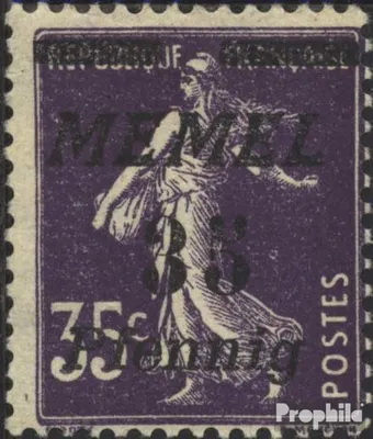 Produktbild von Briefmarken Memelgebiet 1922 Mi 84 postfrisch Aushilfsausgabe