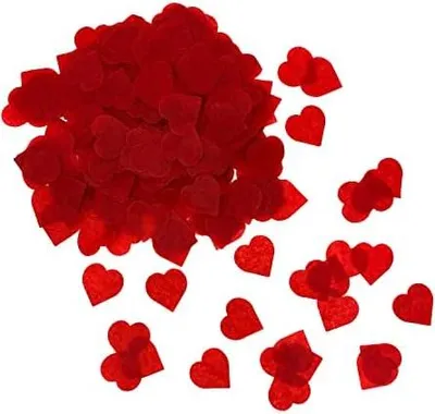 Produktbild von 1000 Rotes Papier-Herz-Konfetti - Streudeko für Valentinstag, Hochzeit, Geburtstag & Jubiläum, romantische Tischdekoration