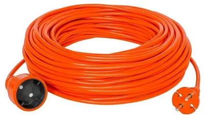 Produktbild von Gartenverlängerungskabel mit 1 Steckdose, 15 m /H03VV-F 2x1/ 10 A orange