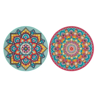 Produktbild von GRAFIX Diamantbild auf Rahmen Mandala türkis 30cm