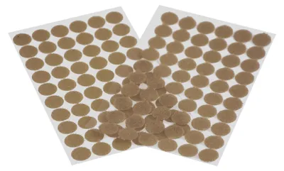 Produktbild von 60 Klettpunkte 15mm Klettband-Punkte Klebepunkte Klettverschluss selbstklebend