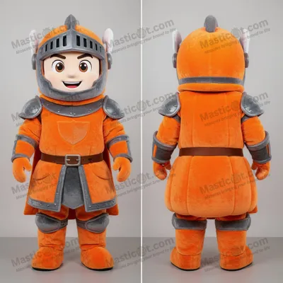Immagine prodotto di Cavaliere MASTICOT medievale arancione mascot