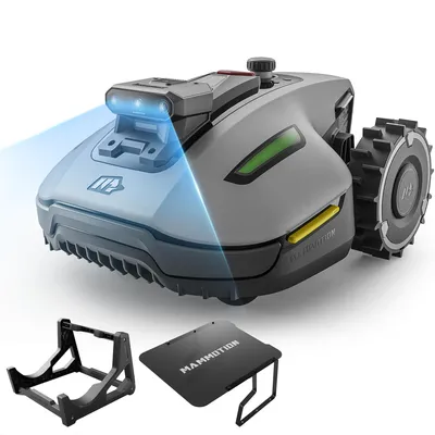Obrázek produktu pro Robotická sekačka Mammotion YUKA Mini 2 800 s garáží a mycím stojanem, do 800 m², DropMow, auto mapování, sečení okrajů, 4G-Modul, APP
