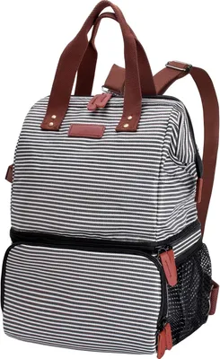 Produktbild von Kühlrucksack 20 l, doppelt isoliert, wasserdicht, für Wandern, schwarz, Oxford 600D