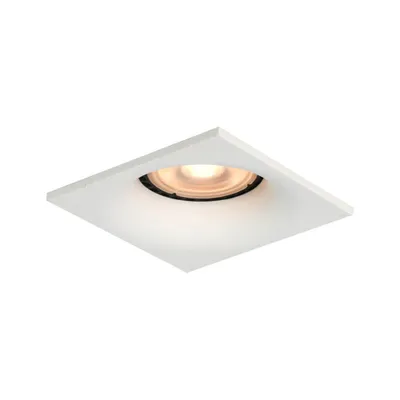 Image de Plafonnier encastré carré blanc sablé pour cuisine salon 1xGU10 10W ARANTA Italux