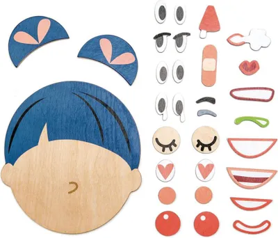 Immagine prodotto di Emozioni del puzzle di legno Tender Leaf - facce giocattolo educative per bambini