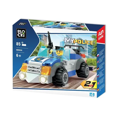 Produktbild von Klocki Blocki MyPolice 2in1 Polizeiauto