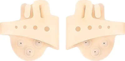 Produktbild von 1 Paar Zehentrenner aus Silikon für Frauen, Zehenspreizer, Pads zur Linderung von Fußschmerzen bei Ballenzehen, Plantarfasziitis, atmungsaktiv, rutschfest, unterstützende Ballenzehen-Korrektur