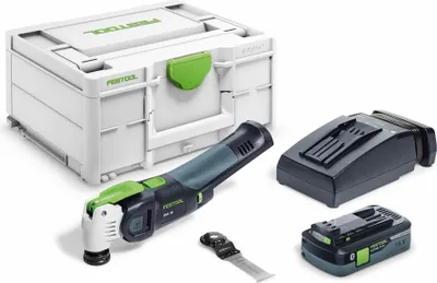 Image de Scie-oscillante 18V OSC 18 HPC 4,0 EI-Plus + batterie 4 Ah + chargeur + coffret Systainer - FESTOOL - 576595