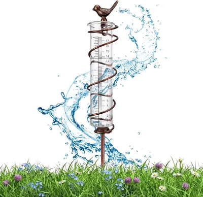 Imagen del producto de Medidor de lluvia resistente a las heladas, con medición precisa, apto para exteriores, ideal para jardín y balcón