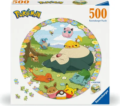 Image de Ravensburger Puzzle rond Pokémon, 500pcs.