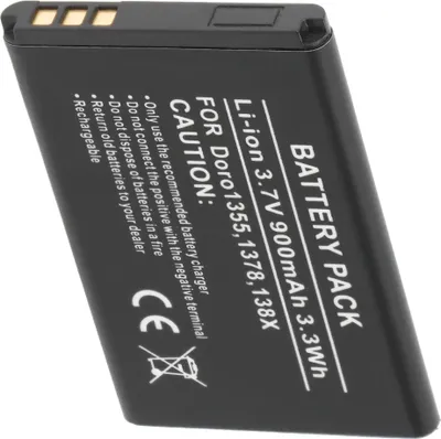 Zdjęcie produktu dla Avizar, akumulator litowo-jonowy 900 mAh do Doro 1355 / 1378, czarny