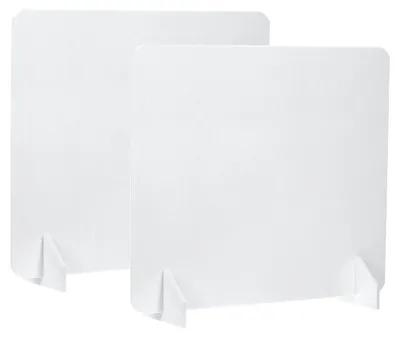 Akustik-Tischtrenner 2er-Set 61x61 cm weiß