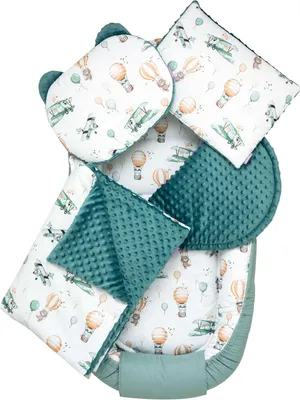 Produktbild von Balloon Travel & Emerald Minky 5-teiliges Set XXL