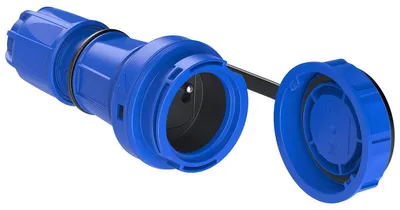 Produktbild von Tragbare Steckdose NAUTILUS 230V mit Schutzkontaktstift IP68 20241-B + Schutzkappe