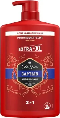 Immagine prodotto di Gel doccia per uomo Captain (Body-Hair-Face Wash) 1000 ml
