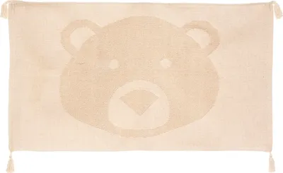 Zdjęcie produktu dla Dywan dziecięcy bawełniany MIŚ z frędzlami, 90 x 60 cm