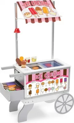 Zdjęcie produktu dla Drewniany stojak na lody i hot dogi 19 x 7,8 x 34 cm
