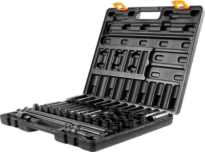 Zdjęcie produktu dla Zestaw Nasadek Udarowych Walizka 1/2'' 9-30 mm – 43 Elementy