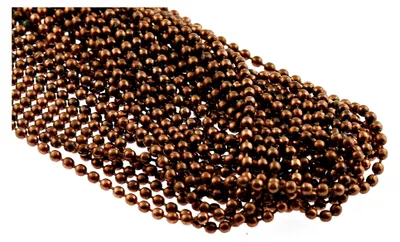 Produktbild von 2 m Kugelkette in antik kupferfarben, 2,4 mm Durchmesser