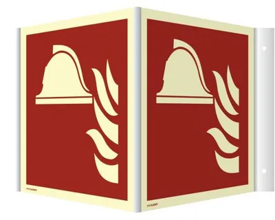 Produktbild von Dreifke® Winkelschild Mittel u. Geräte... ISO 7010, Kunststoff, nachl.,160-mc...
