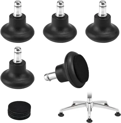 Produktbild von 5 Stück Bodengleiter 2 Zoll mit Filzpads für Bürostühle