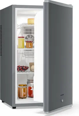 Produktbild von Klarstein Kühlschrank - mit Glastüre, 68L Mini-Kühlschrank für Getränke & Snacks, Kühlschrank Klein & Leise, Verstellbare Ablagen, Schloss, wechselbarer Türanschlag, höhenverstellbare Füße