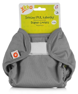 Obrázok produktu pre XKKO Vrchné plienkové nohavičky, Newborn - Grey