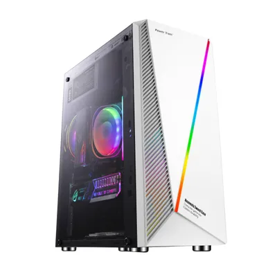 Zdjęcie produktu dla Obudowa komputerowa, Gamingowa, RGB, wentylator 120mm, ATX. Biała