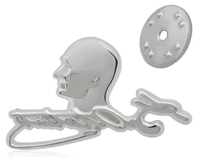 Produktbild von Atatürk Mustafa Kemal Yaka Rozeti Rozet Bayrak Gümüs 925 SILBER Anstecknadel Ata Türk Türkei Wappen türkiye Göktürk Hilal Geschenkidee Vatertag Geschenkidee Männer Herren Schmuck Accessoires Geschenk