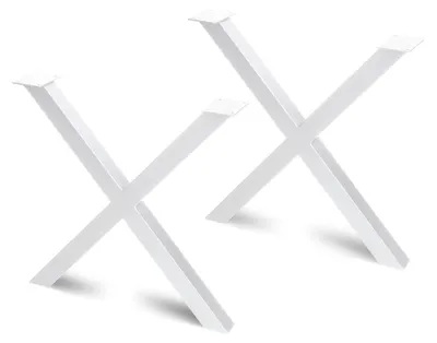 Zdjęcie produktu dla Nogi stołu Emuca Set Cross, szerokość 695 mm, stal, lakierowane na biało