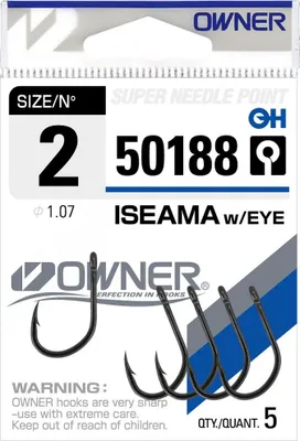 Obrázok produktu pre Owner Háčiky Iseama s Očkom 50188 2 - 5ks
