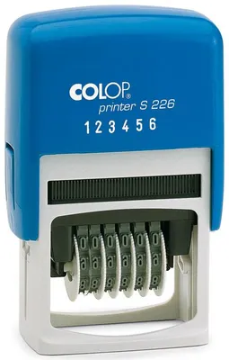 Produktbild von COLOP Ziffernstempel Printer S226 6-stellig blau