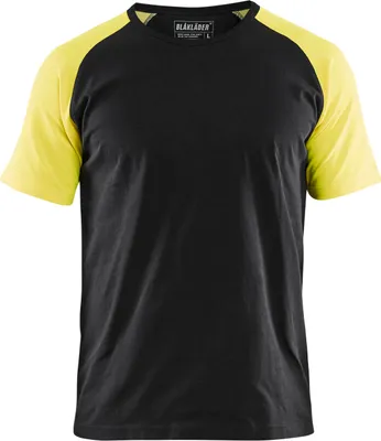 Produktbild von Blakläder® T-Shirt 3515 1030 in div. Farben, Farbe:marineblau/gelb, Größe:L