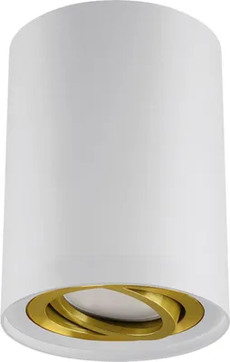 Produktbild von Deckenspot Aluminium GU10 rund Ø 9,4 cm Aufputz in Weiß Gold Deckenstrahler
