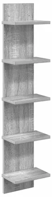 Immagine prodotto di vidaXL Scaffale da parete Sonoma grigio, 22 x 15 x 100 cm, realizzato in legno composito