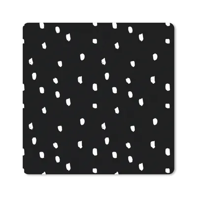 Produktbild von MuchoWow® Mauspad Mousepad Schwarz - Weiß - Design - Punkte 30x30 cm - Mousepads - Maus Mat - Pad - Mausunterlage - Gaming
