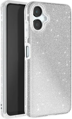 Produktbild von Avizar, Glitzerhülle für Samsung Galaxy A06 Stoßfest Funkelnd, Silber
