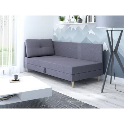 Obrázok produktu pre Čalúnená jednolôžková posteľ 90x195 MENDY PLUS 2 - šedá