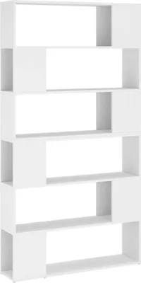 Image de vidaXL Bibliothèque Séparation de pièce blanc 100x24x188 cm
