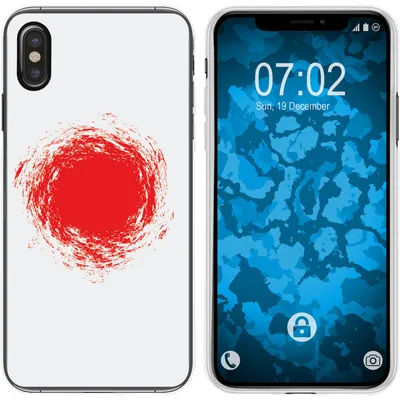 Produktbild von PhoneNatic Case kompatibel mit Apple iPhone Xs Max Silikon-Hülle WM Japan M7