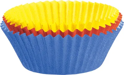 Produktbild von KAISER papierowe kubki do pieczenia mini muffin Ø4,5 cm różne kolory 150 szt