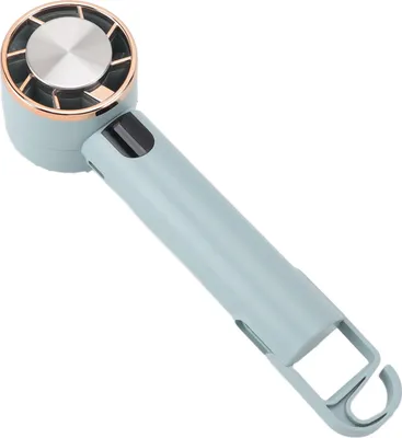 Obrázok produktu pre Mini prenosný ventilátor Ručný polovodičový chladiaci ventilátor 3 rýchlosti Malý stolový ventilátor USB dobíjateľný pre dievča Ženy Cestovanie Vnútorné Vonkajšie Modrá