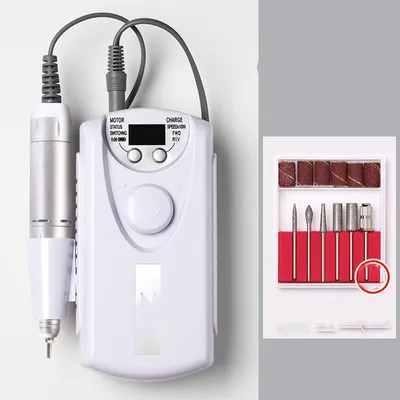 Imagen del producto de Kits de manicura, aplicadores de esmalte de uñas, herramientas eléctricas para manicura, color blanco