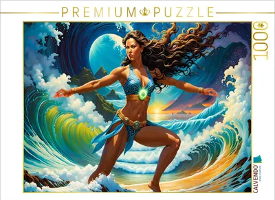 Produktbild von CALVENDO Puzzle Ein Motiv aus dem Kalender Die Wellenbezwinger | 1000 Teile Lege-Größe 64x48cm Foto-Puzzle für glückliche Stunden