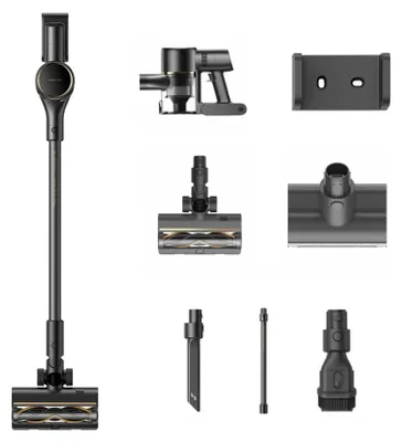 Zdjęcie produktu dla Dreame R10s Pro – odkurzacz pionowy 2 w 1, akumulatorowy, do czyszczenia na sucho, z filtrem HEPA, bezworkowy, pojemność 0,6 l, moc 425 W, kolor czarny, akumulator 2,5 Ah