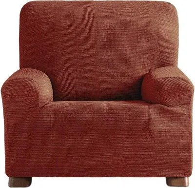 Productafbeelding van Famanu Sofabezet, elastisch, voor 1-zitsbank, polyester-katoen, oranje, 37 x 29 x 5 cm