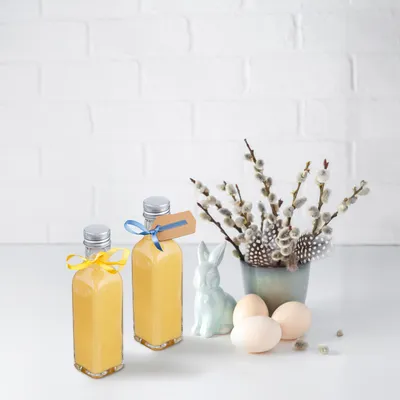 Produktbild von Relaxdays kleine Flaschen, 16er Set, 100 ml, Glasflaschen zum Befüllen, Schraubverschluss & Korken, transparent/silber