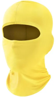 Produktbild von Sturmhaube Skimaske Balaclava UV-Schutz Fahrrad Sturmmaske Gelb Einheitsgröße