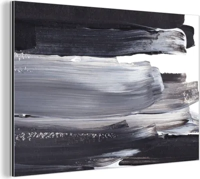 Obrázek produktu pro Nástěnná dekorace Kovový kovový obraz Wall Art 90x60cm Barva - černá - design Muchowow Hliníkové obrazy